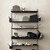 【日本代理店】String スウェーデン製 シェルフシステム 棚板78×30 ローエッジ メタル(1枚)