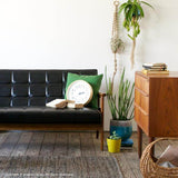 カリモク60【正規販売店】 Kチェア 2シーター ブラックブラック