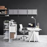 【日本代理店】String スウェーデン製 Works 昇降式デスク ライトグレーリノリウム