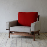 Newnormal Low Sofa 1シーター red / gray