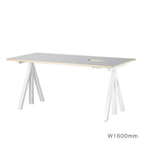 【日本代理店】String スウェーデン製 Works 昇降式デスク ライトグレーリノリウム