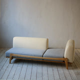 Luu Sofa ecru / gray(左右反転仕様) | オーク/ウォルナット無垢材