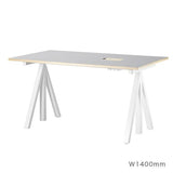 【日本代理店】String スウェーデン製 Works 昇降式デスク ライトグレーリノリウム