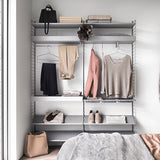 【日本代理店】String スウェーデン製 シェルフオプション メタル棚板用 レール (M)