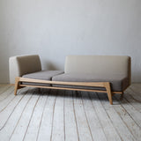 Luu Sofa beige / gray | オーク/ウォルナット無垢材