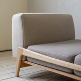 Luu Sofa beige / gray | オーク/ウォルナット無垢材