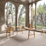 BM1160 ウォルナット オイル仕上げ (支柱:ステンレススチール)|HUNTING TABLE ハンティングテーブル|Borge Mogensen (ボーエ・モーエンセン) カール・ハンセン&サン【正規販売店】デンマークデザイン