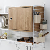 【日本代理店】String スウェーデン製 String System 片開きキャビネット 58×30