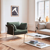 HAY【正規販売店】 CAN 1シーター グレー / クロムスチールベース