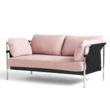 HAY【正規販売店】 CAN 2シーター ピンク / クロムスチールベース