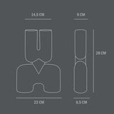 101 COPENHAGEN【日本代理店】デンマークデザイン Cobra Double Mini Bone White - 北欧家具 北欧インテリア通販サイト greeniche (グリニッチ)