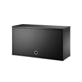 【日本代理店】String スウェーデン製 String System フリップドアキャビネット ブラックステインドアッシュ