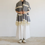 シ・コラサォン ウールコットンブランケット Flower Thornazul