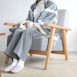 シ・コラサォン ウールコットンブランケット Flower Thornazul