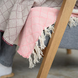 シ・コラサォン ハーフブランケット Azulajo bordeaux / pink