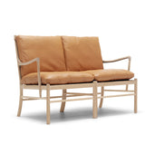OW149-2 オーク ホワイトオイル仕上げ Sif95 ライトブラウンレザー|COLONIAL SOFA コロニアルソファ|Ole Wanscher (オーレ・ヴァンシャー) カール・ハンセン&サン【正規販売店】デンマークデザイン