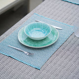 シ・コラサォン プレイスマット swallow fringe turquoise / watergreen