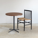 カフェテーブル Φ700 ウォルナット × J80 カフェスタイルセット【Cafe Table 10%OFF】