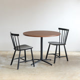 カフェテーブル Φ900 ウォルナット × J46(2脚) カフェスタイルセット【Cafe Table 10%OFF】