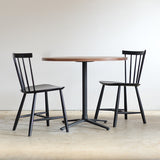 カフェテーブル Φ900 ウォルナット × J46(2脚) カフェスタイルセット【Cafe Table 10%OFF】