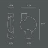 101 COPENHAGEN 【日本代理店】デンマークデザイン Sphere Vase Bubl Big Dark Grey