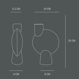 101 COPENHAGEN 【日本代理店】デンマークデザイン Sphere Vase Bubl Medio Coffee