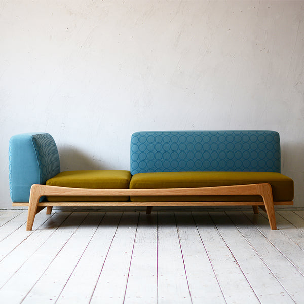 Luu Sofa dop tambourine blue / khaki | オーク/ウォルナット/アッシュ無垢材