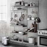 String メタル棚板 ローエッジ (1枚) グレー