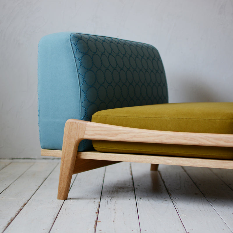 Luu Sofa dop tambourine blue / khaki | オーク/ウォルナット/アッシュ無垢材