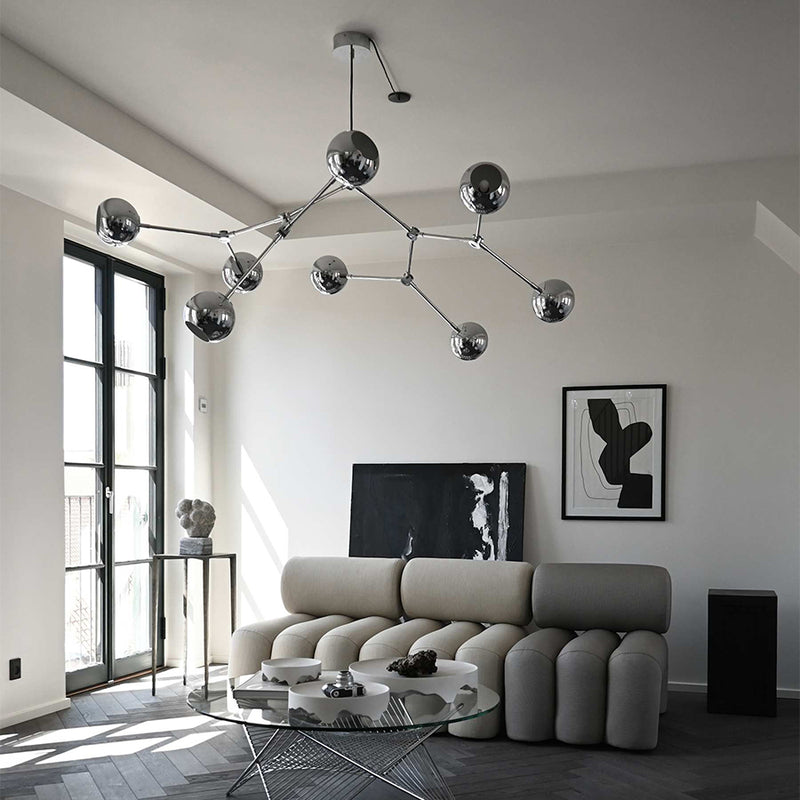 101 COPENHAGEN【日本代理店】デンマークデザイン Drop Chandelier Globe Chrome