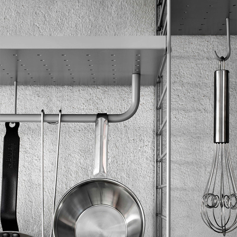 【日本代理店】String スウェーデン製 シェルフシステム 棚板78×20 ローエッジ メタル(1枚)