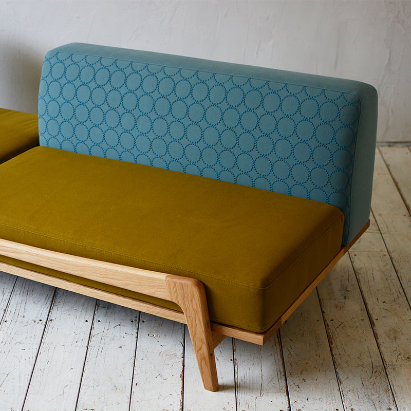 Luu Sofa dop tambourine blue / khaki | オーク/ウォルナット/アッシュ無垢材