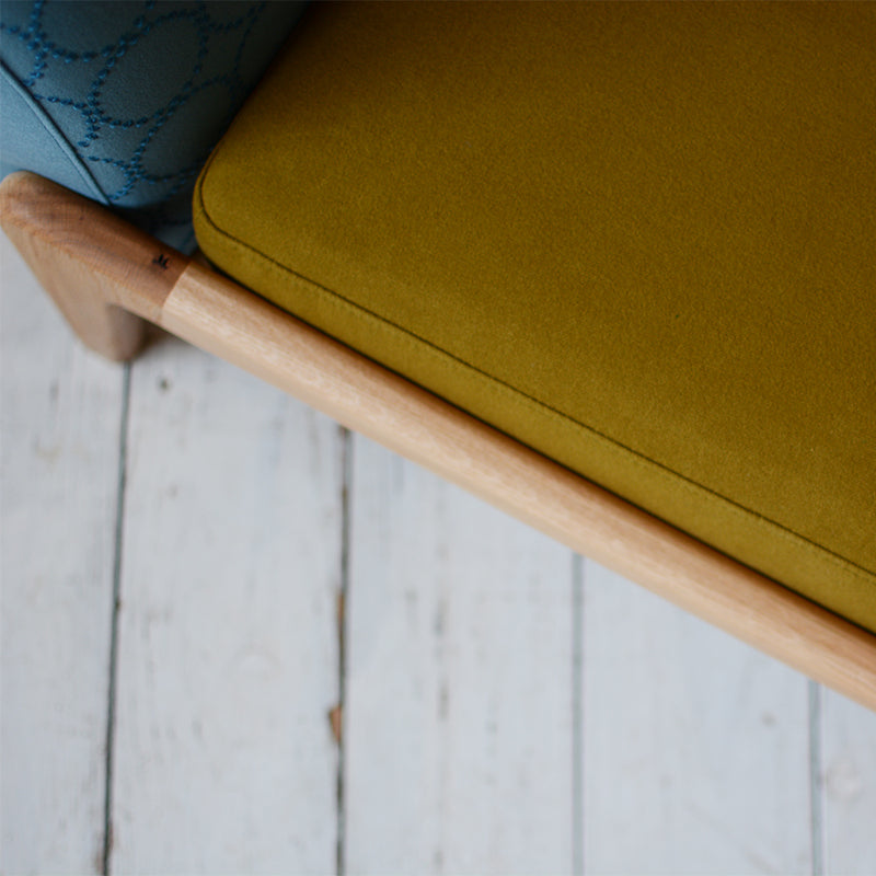 Luu Sofa dop tambourine blue / khaki | オーク/ウォルナット/アッシュ無垢材