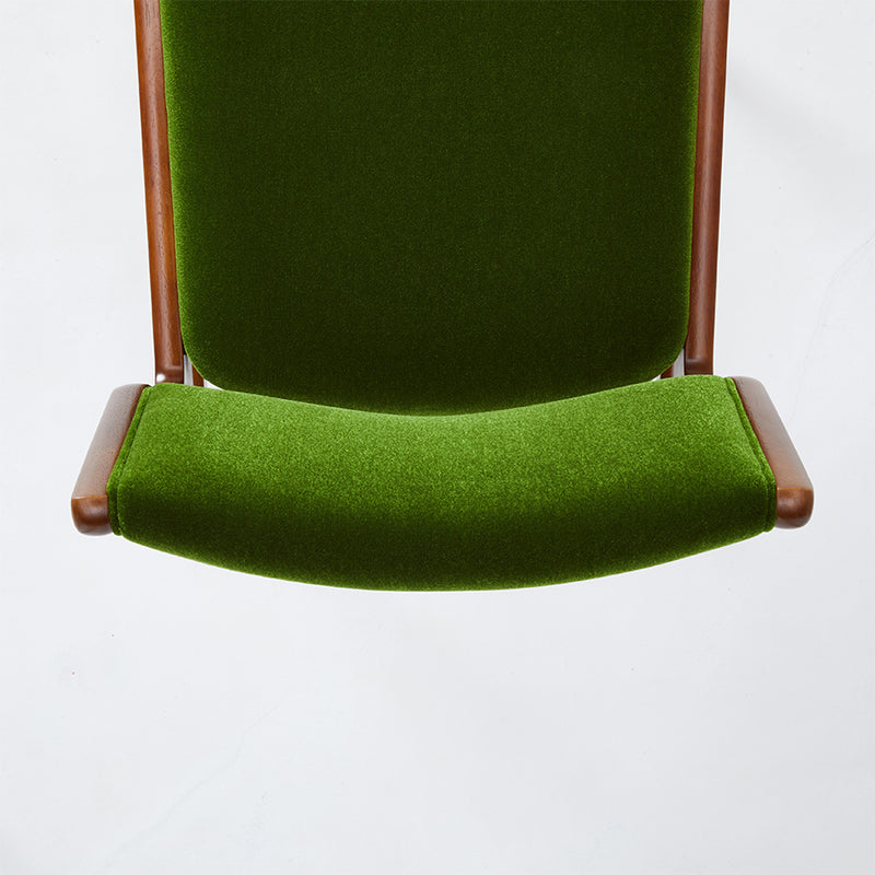 カリモク60 アームレスダイニングダイニングチェア モケットグリーン ２脚セット カリモク60+ アームレスダイニングチェアモケットグリーン