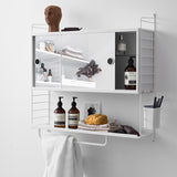 【日本代理店】String スウェーデン製 シェルフシステム 棚板78×20 ローエッジ メタル(1枚)