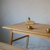 Work Table wedge | オーク/ウォルナット無垢材