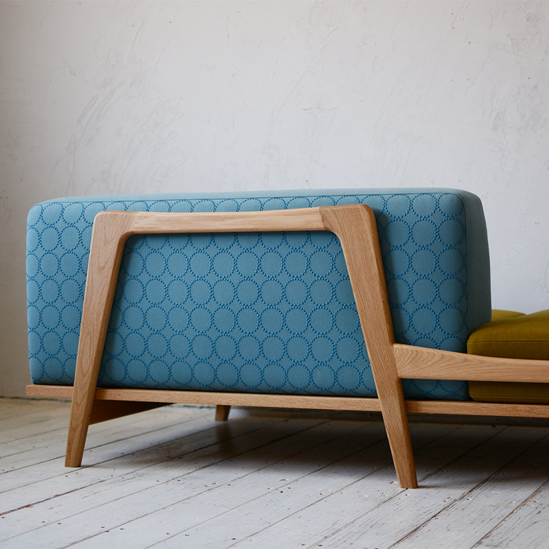 Luu Sofa dop tambourine blue / khaki | オーク/ウォルナット/アッシュ無垢材