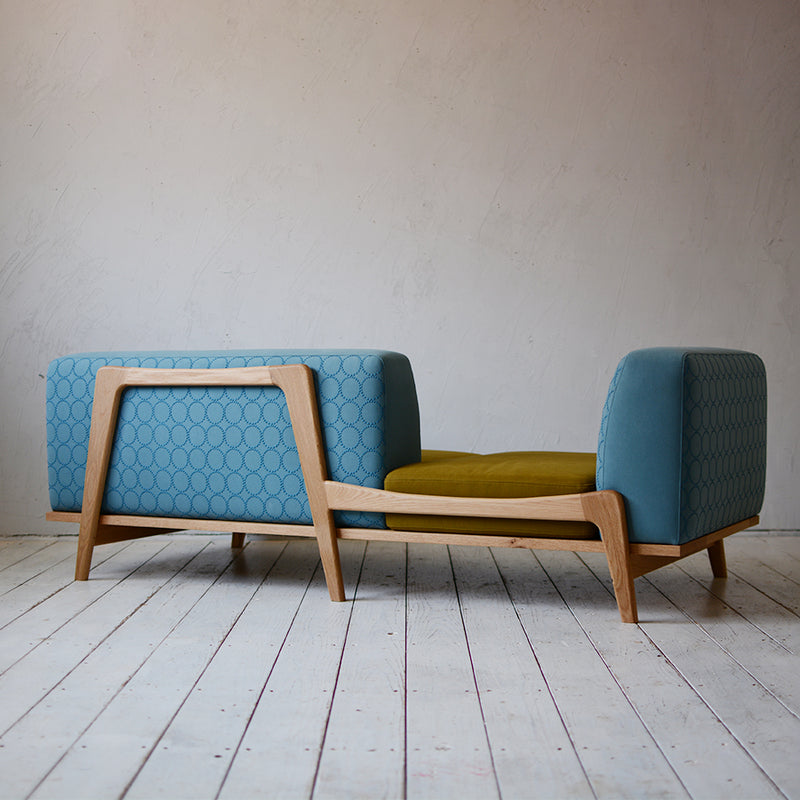 Luu Sofa dop tambourine blue / khaki | オーク/ウォルナット/アッシュ無垢材