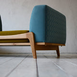 Luu Sofa dop tambourine blue / khaki | オーク/ウォルナット/アッシュ無垢材