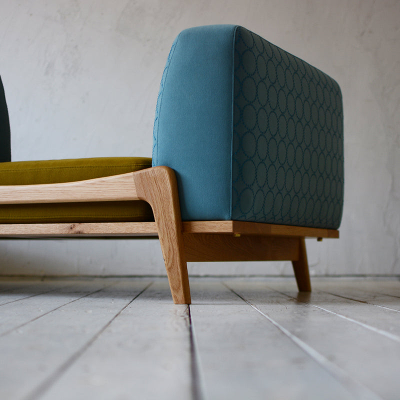 Luu Sofa dop tambourine blue / khaki | オーク/ウォルナット/アッシュ無垢材