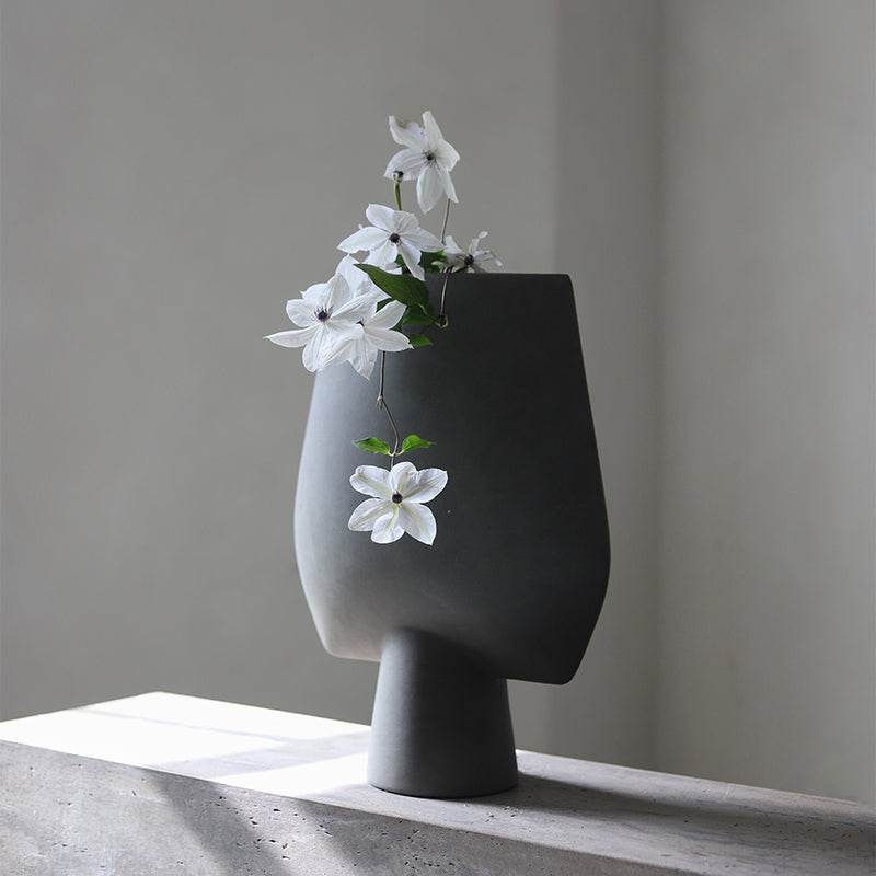 101 COPENHAGEN 【日本代理店】デンマークデザイン Sphere Vase Square Big Dark Grey