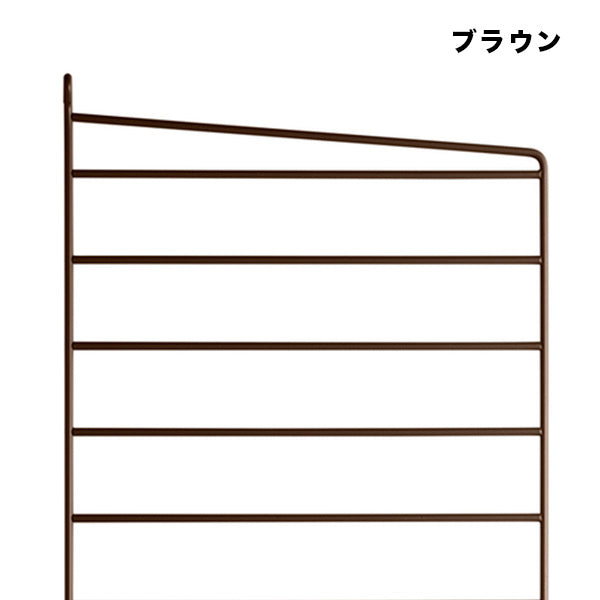 【日本代理店】String スウェーデン製 シェルフシステム サイドフレーム フロアタイプ115×30 (2枚組)
