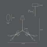 101 COPENHAGEN【日本代理店】デンマークデザイン Drop Chandelier, Mini - Bronze (5m)