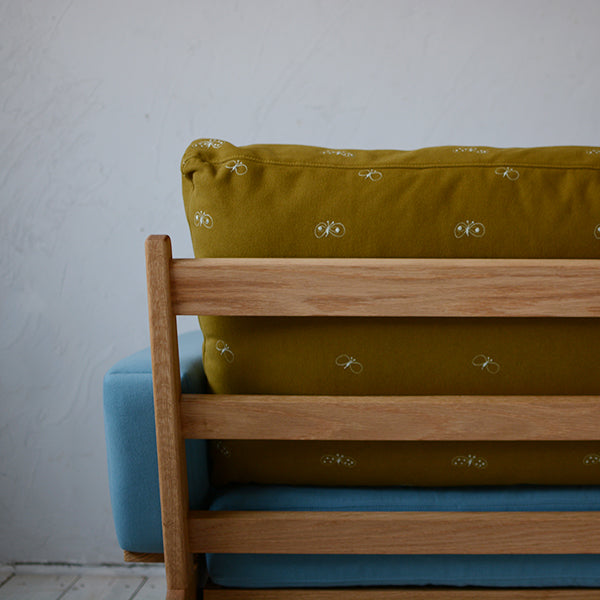 Newnormal Low Sofa 2.5シーター dop choucho khaki / blue