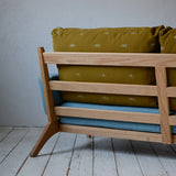 Newnormal Low Sofa 2.5シーター dop choucho khaki / blue