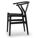 Yチェア（ワイチェア）CH24 soft BLACK ブラックペーパーコード | Hans. J. Wegner (ハンス・J・ウェグナー) カール・ハンセン＆サン【正規販売店】デンマークデザイン (コピー)
