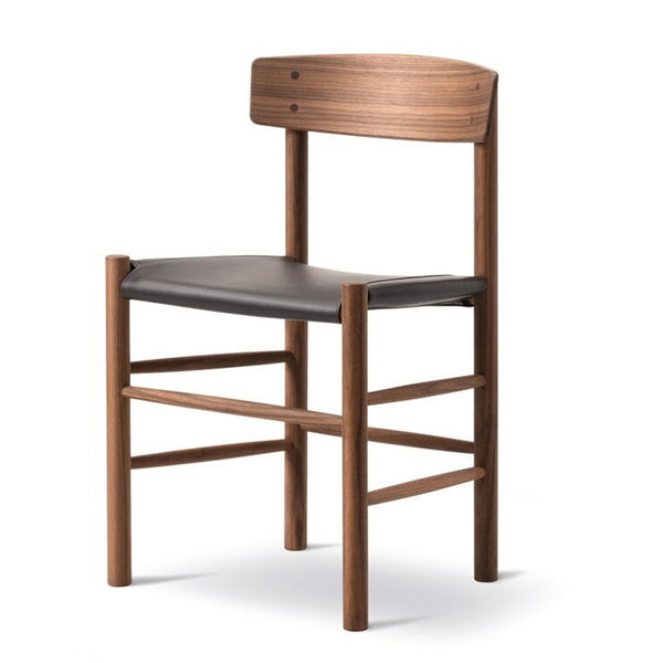 J39 ウォルナット オイル仕上げ Upholstered Omni Leather 377 Dark