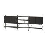 String フリースタンドシェルフ W78 D30 ×3列 棚板＋キャビネット×2