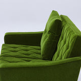 カリモク60【正規販売店】 ロビーチェア 2シーター モケットグリーン