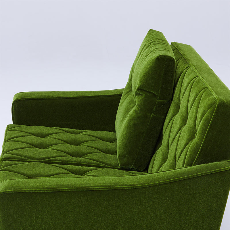 カリモク60【正規販売店】 ロビーチェア 2シーター モケットグリーン